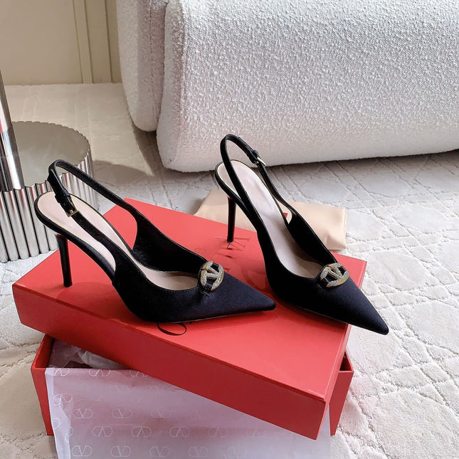 Vlogo Slingback Pump 90MM Black