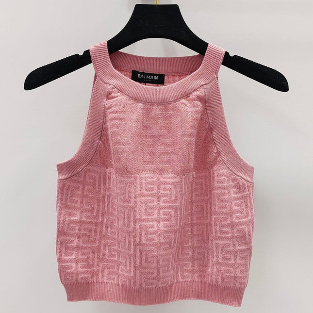 PB Monogram Knitted Top