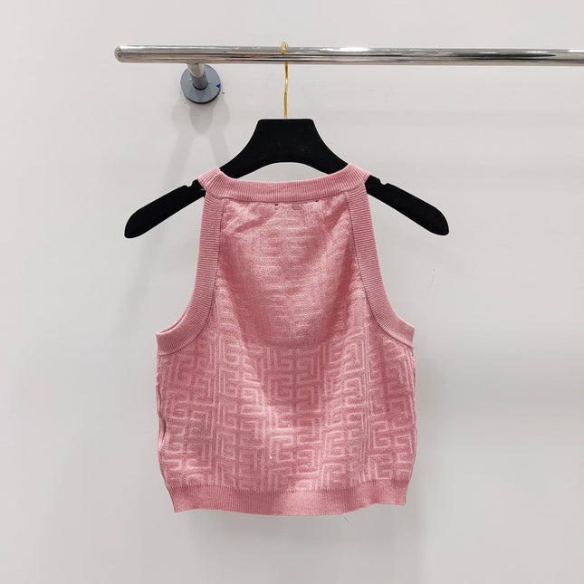 PB Monogram Knitted Top