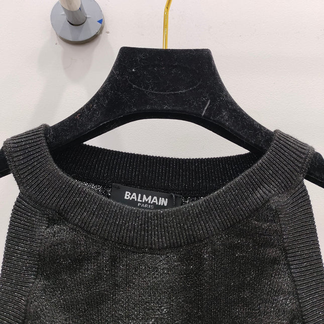 PB Monogram Knitted Top