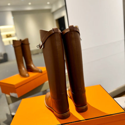 STIVALI JUMPING IN GINGERBREAD BROWN CALFSKIN