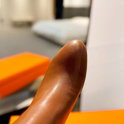 STORY BOOT 85MM IN BRONZE BROWN CALFSKIN