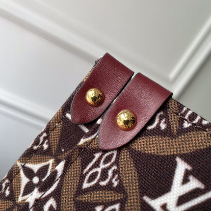 LV SINCE 1984 ONTHEGO GM BROWN TEXTILE