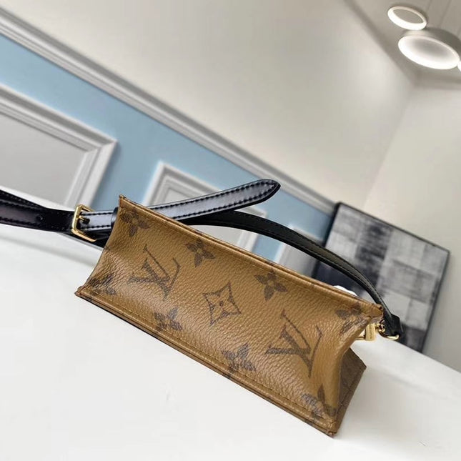 LV PETIT SAC PLAT MONOGRAM COATED CANVAS