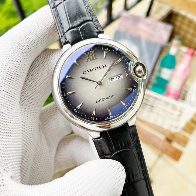 BALLON BLEU DAY-DATE 44 LEATHER STRAP